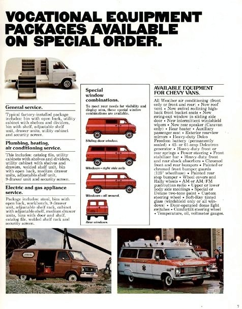 1977 Chevrolet Chevy Vans Brochure Page 6